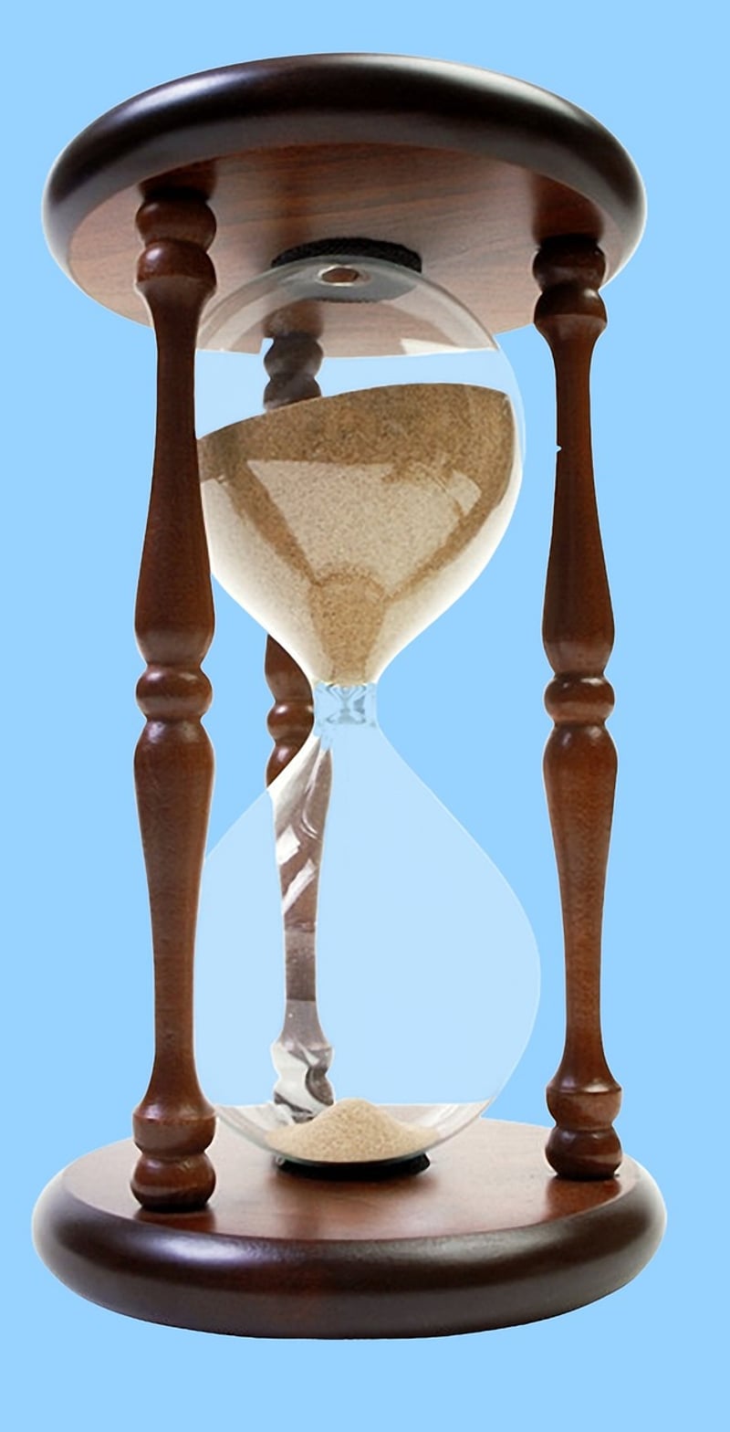 Hourglass and Time Flow